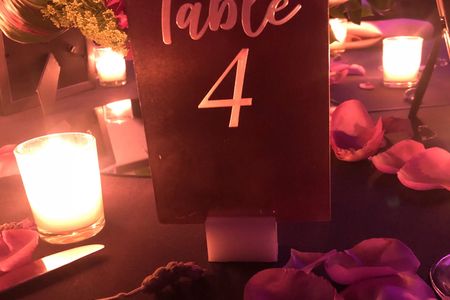 Wedding Table Numbers