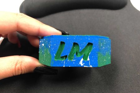 Earthy Napkin Holder with Initials