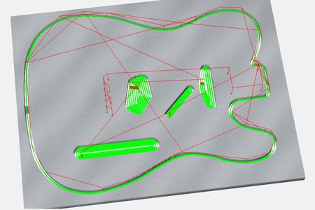 Guitar Routing Template - Tele