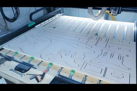 Fender-style guitar templates