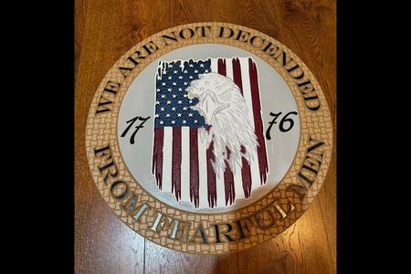 Eagle and Flag