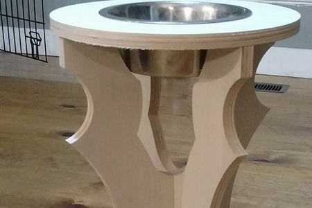 LARGE DOG BOWL STAND