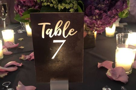 WEDDING TABLE NUMBERS