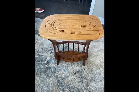 CRIBBAGE BOARD TABLE TOP