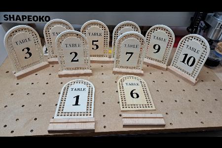 TABLE NUMBERS